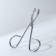 Pinzet in the form of scissors, straight, 8.2 cm, silver color