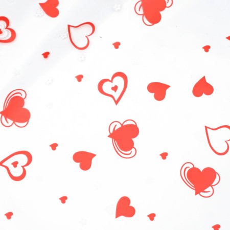 Color film "Valentine", 70 cm red-white-1