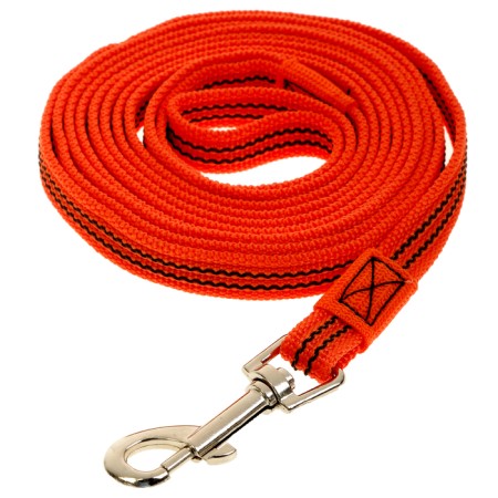 Kaponnoye zonik leash with latex thread, 3 m x 1.5 cm, orange