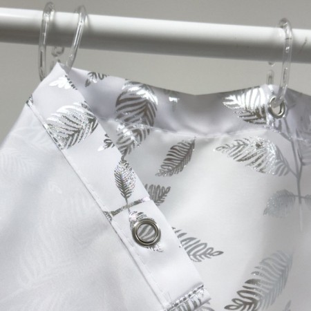 Bath curtains DASCH 180x200 cm, BT-829985, silver leaves-5