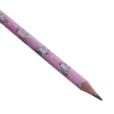 Pencil Chernographic 2 mm Happy Graphix "Unicorns", NV, three -sided-1