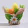 Easter decor "Basket with eggs" 11x11x12 cm