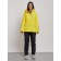 Ski costume female winter, size 44, yellow color