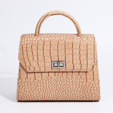 Women's bag Textura, messenger, medium size, beige color