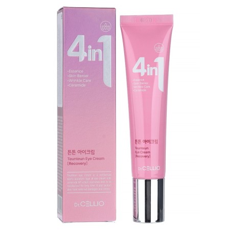 Skin cream around the eyes Dr.cellio 4 in 1 teUnteun, with ceramides, 40 ml-1