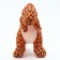 Toy soft for dogs "Dino", 32 cm, orange