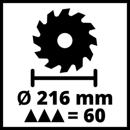 Pip Top Einhell TE-SM 216 Dual, 1800 W, 5000 rpm, 216x30 mm, laser-7
