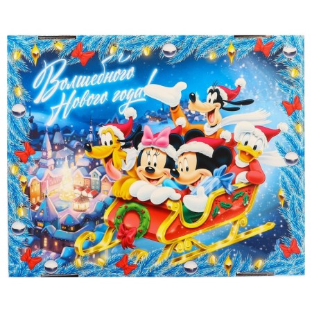 Gift box "New Year" 31x25.5x16 cm, Mickey Mouse-4