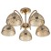 Ceiling lamp 5x40W E27, size 55x55x24 cm