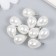 Decor for creativity Plastic "Pearl-boat with a loop" set 10 pcs 1.4x1 cm
