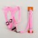 Set "Basis", leash 120 x 1.5 cm, OG 32-46 cm, pink