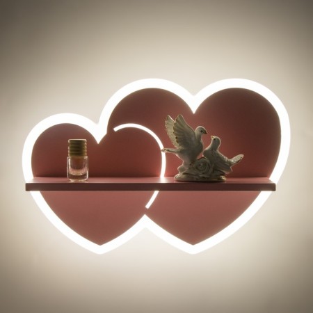 Bra "Hearts" LED 18W Pink 35x25x8cm-3
