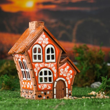 Aroma lace house "Double", 16 cm, handmade, mix,
