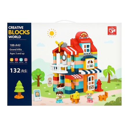 Designer "Country House", 2 assembly options, 132 details-7