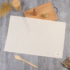 Ethel towel ECO, col. Milk, 40x68/+-2 cm, 70% HL, 30% linen, 190 g/m2