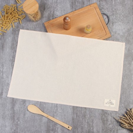 Ethel towel ECO, col. Milk, 40x68/+-2 cm, 70% HL, 30% linen, 190 g/m2