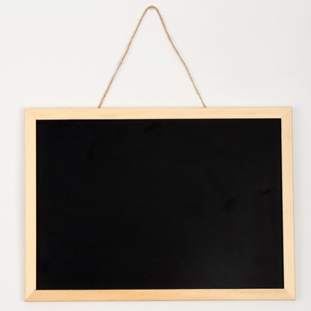 Cretaceous board for drawing and recordings is one -sided, 35 × 25 × 1.5 cm, a set of crayons + sponge-1