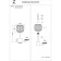 ST LUCE bedside lamp. SL1154.314.01. Gran. 1x60 watts, E27, 20x20x44 cm, brass color