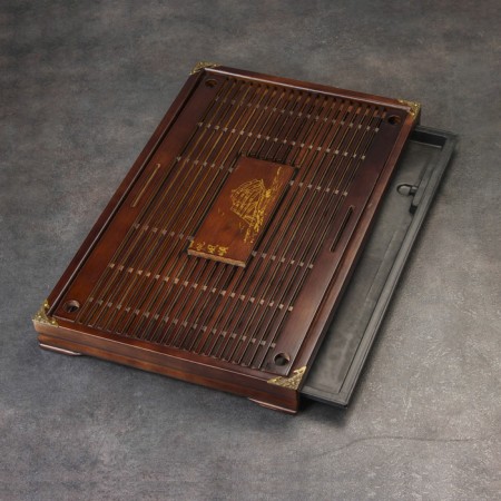 Tray for the tea ceremony, chaban, 53 x 33 x 5 cm, Japanese oak-2