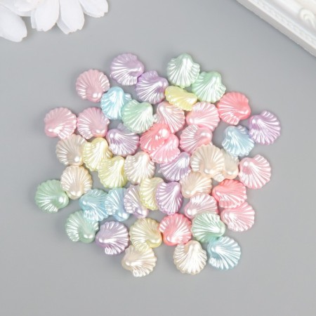 Beads for creativity plastic "shell" color mother -in -law set of 20 g 1.4x1.4x0.7 cm
