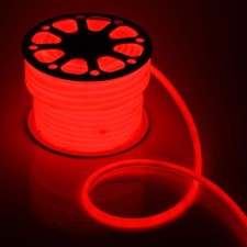 Flexible Neon Luazon Lighting 16 mm round, IP65, 50 m, SMD2835, 120 LED/m, 220 V, glow red glow