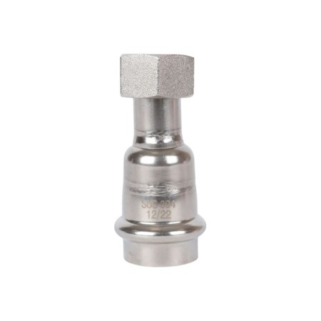 Adapter Rommer RSS-0026-002212, VPR-BR, D = 22 mm x 1/2 ", press, crochet, stainless steel. Steel.-1
