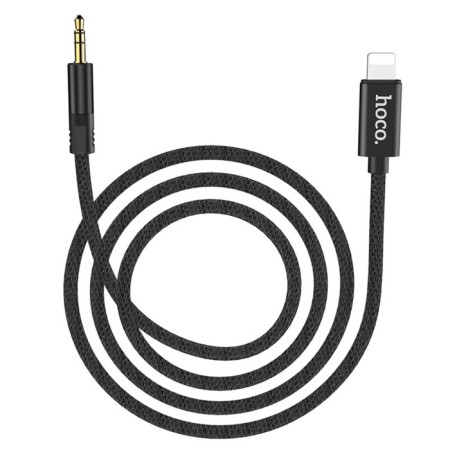 Audio cable Hoco UPA13, Jack 3.5 mm (M) - Lightning, 1 m, black-4