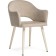 Stol on a metal frame Apr Metal/velor, beige/beige 57x57x81 cm