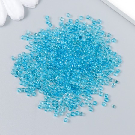 Beads "Astra" 11/0, 20 g (3 blue transparent)-1