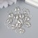 Decor for creativity Metal "Hanging lock - heart" silver 288M008 1.7x1.2 cm