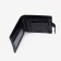 Male purse on a button, for bills, for cards, for coins, black color