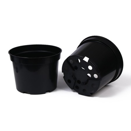 Pot for seedlings, 10 l, d = 29 cm, h = 22.5 cm, black, Greengo-3