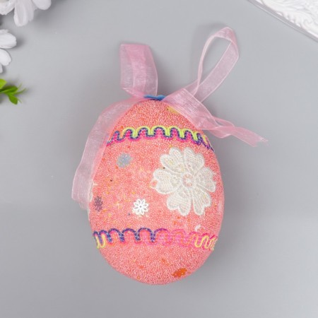 Decor Easter suspension "Egg - sprinkle, bee" mix 13 cm