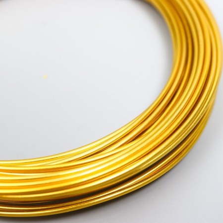 Wire for creativity d 1.5 mm, gold rudder. 10 m-1