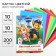 Cardboard tinted, A4, 10 sheets, 10 colors, moped, bilateral, in a package, 200 g/m², puppy patrol