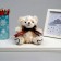 Soft toy "Bear", 15 cm, cream color