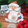 New Year's Christmas tree "New Year! Santa Claus with gifts "with 3D applique