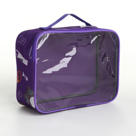 Lightning cosmetic bag, lilac color