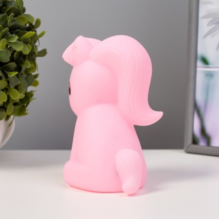 Nightmare cute LED unicorn from batteries mix 6.5x8.5x12 cm Risalux-7