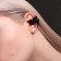 Earrings "Kaffa" set 2 pcs, spheres, black color
