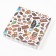 Box for cookies, "sweet party", 12 x 12 x 3 cm