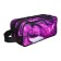 School Penal on the zipper Calligrata, 2 departments, purple-black
