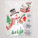 Plastic sticker "Snowman and penguin" 24x33 cm