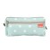 The pencil case is soft, 2 compartments, volumetric, 100 x 210 x 50 mm, Erich Krause, Dots in Mint, Mint 52288