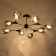 Svetogor chandelier "Night" 8x60W E27 Black/chrome 95x95x32cm