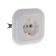 Rosette "Kuntsevo" 7653 Valentina RS16635, 16 A, 230 V, single, hidden, with salary, white
