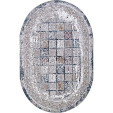 Ковёр овальный Karmen Hali Quantum, размер 195x290 см, цвет grey/grey