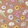 Nail stickers "on the field", voluminous, multi -colored