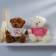 Soft toy "Bear", in a jacket, color mix