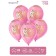 Shar Latex 12 “Love me, love”, pastel, set 25 pcs., Pink color